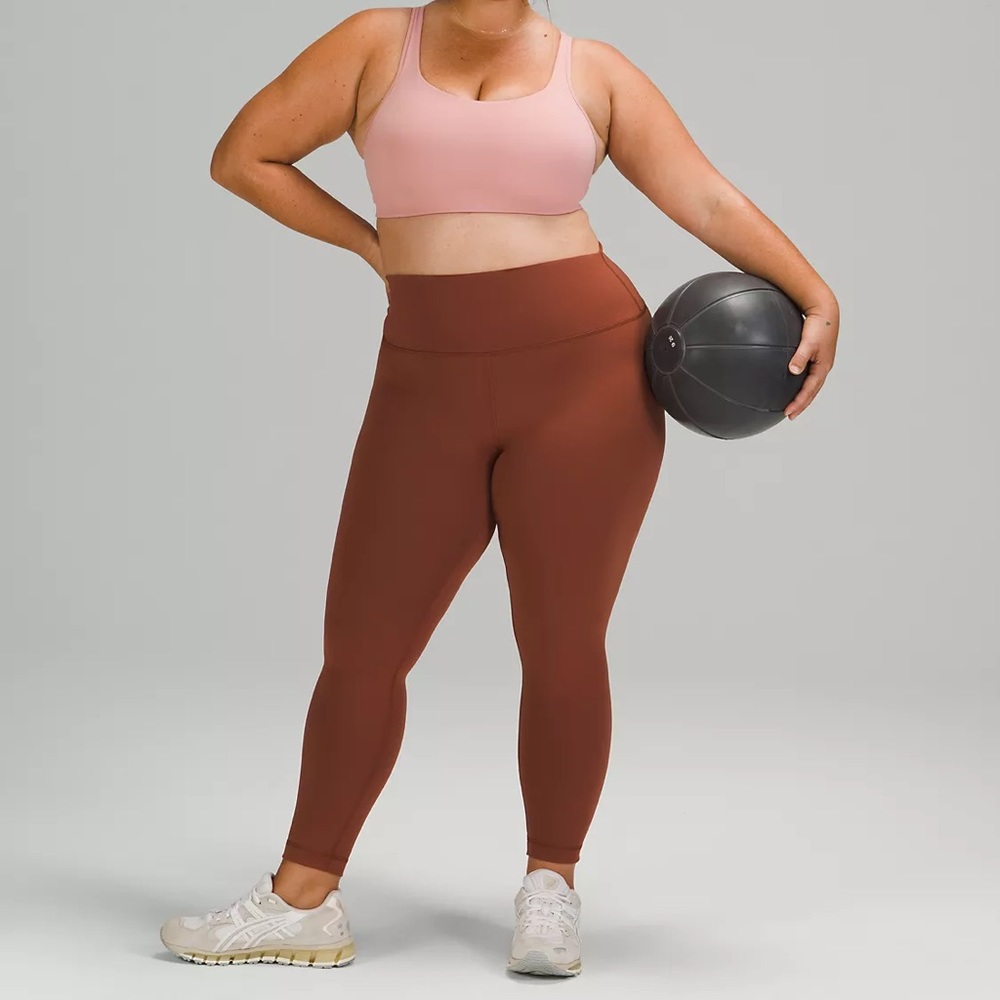 Lululemon Like New Wunder Train High-Rise Tight Dark Terracotta Size 6